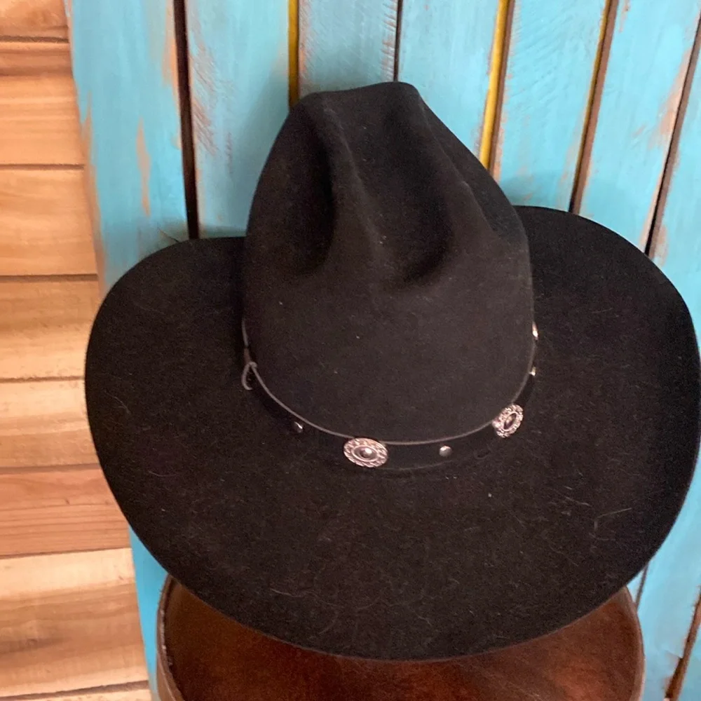 Bradford Western Classic Black Cowboy Hat 4 XXXX Quality 7 1/4